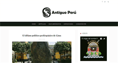 Desktop Screenshot of antiguoperu.com