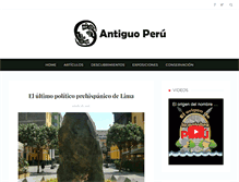 Tablet Screenshot of antiguoperu.com